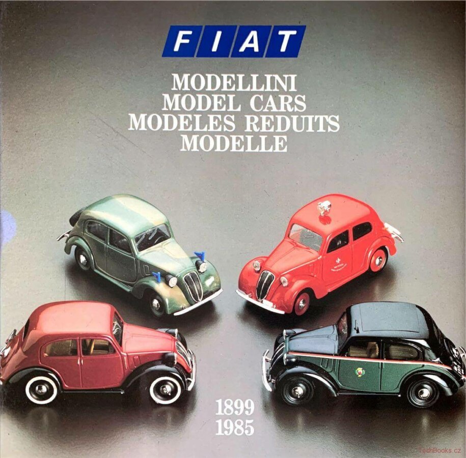 Libri automobilismo sulla storia e l’evoluzione dei modellini Fiat dal 1899 al 1985