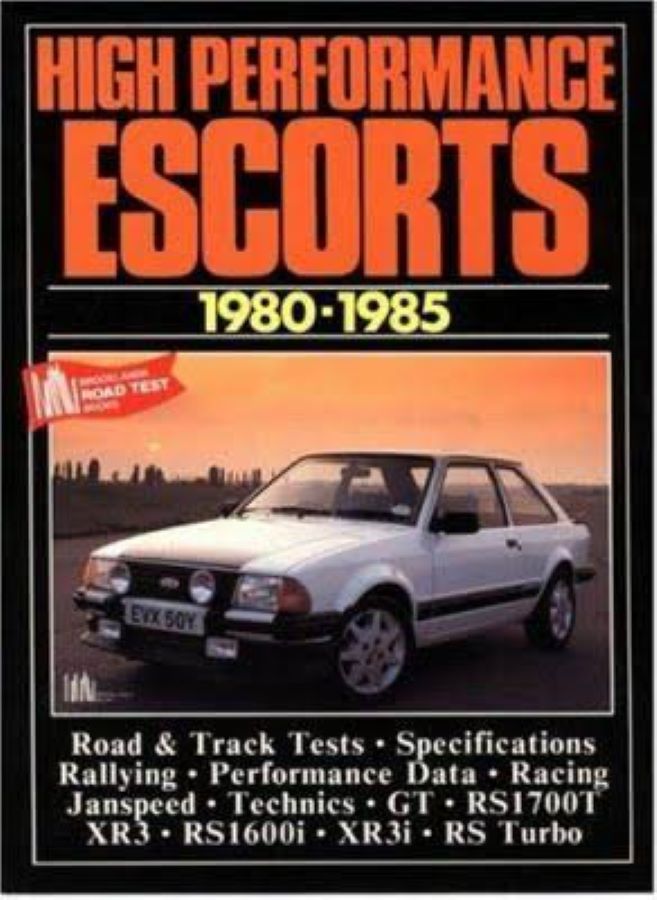Libri automobilismo che documenta la storia e i modelli sportivi Ford Escort nei primi anni ’80