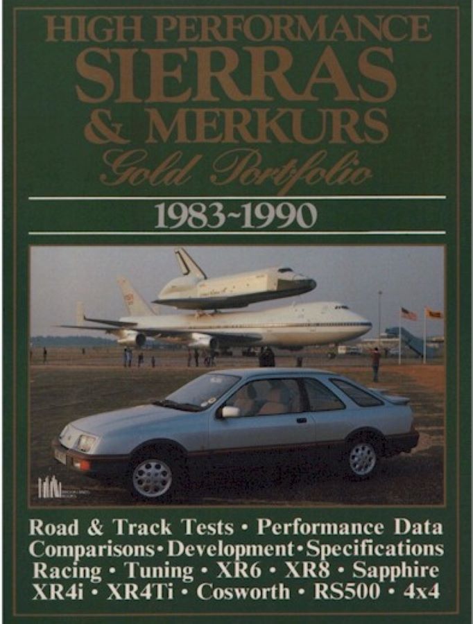 Libri automobilismo che documenta la storia e i modelli sportivi Ford Sierra e Merkur tra il 1983 e il 1990