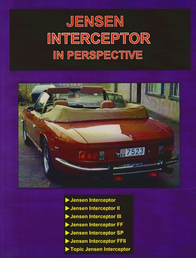 Libri automobilismo guida completa ai modelli Jensen Interceptor con dati tecnici e storici