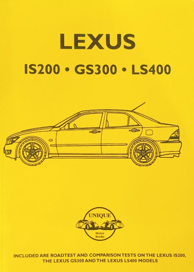 Libri automobilismo sulle Lexus IS200, GS300 e LS400 con dettagli tecnici, prove su strada e prestazioni