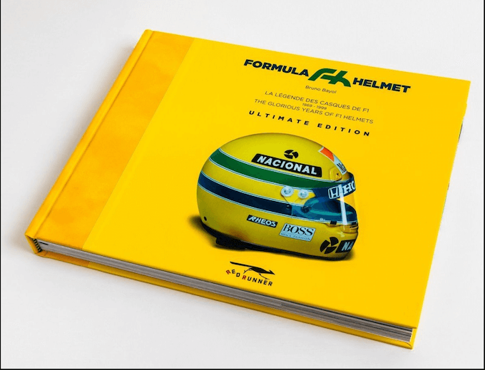 F1 yearbook sui caschi dei piloti di Formula 1 con aneddoti e dettagli tecnici