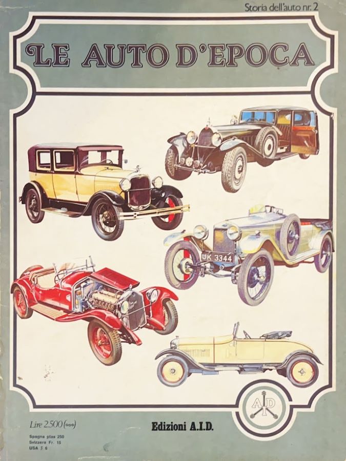 Libri automobilismo sull’evoluzione delle automobili dal 1915 al 1930 con illustrazioni e foto