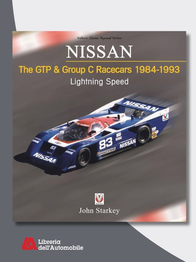 Libri automobilismo sulle Nissan da corsa GTP ZX-Turbo e R90C negli anni ’80 e ’90