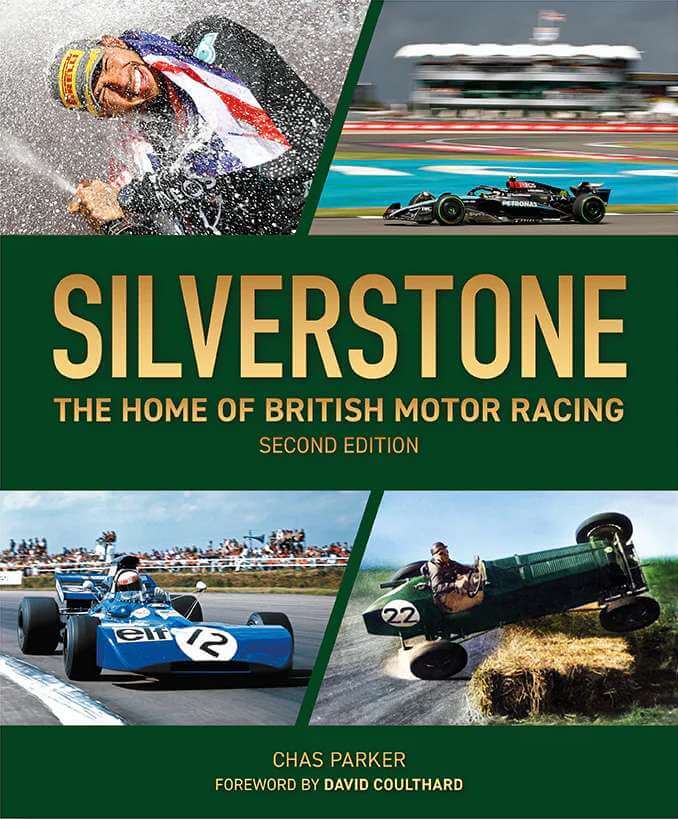 F1 yearbook sulla storia del circuito di Silverstone, dai primi Gran Premi alla sua evoluzione fino ad oggi, con fotografie rare.