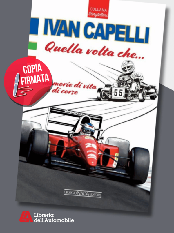 Libri formula 1 con racconti e aneddoti di Ivan Capelli, tra kart, esordi in pista e fumetti illustrativi.