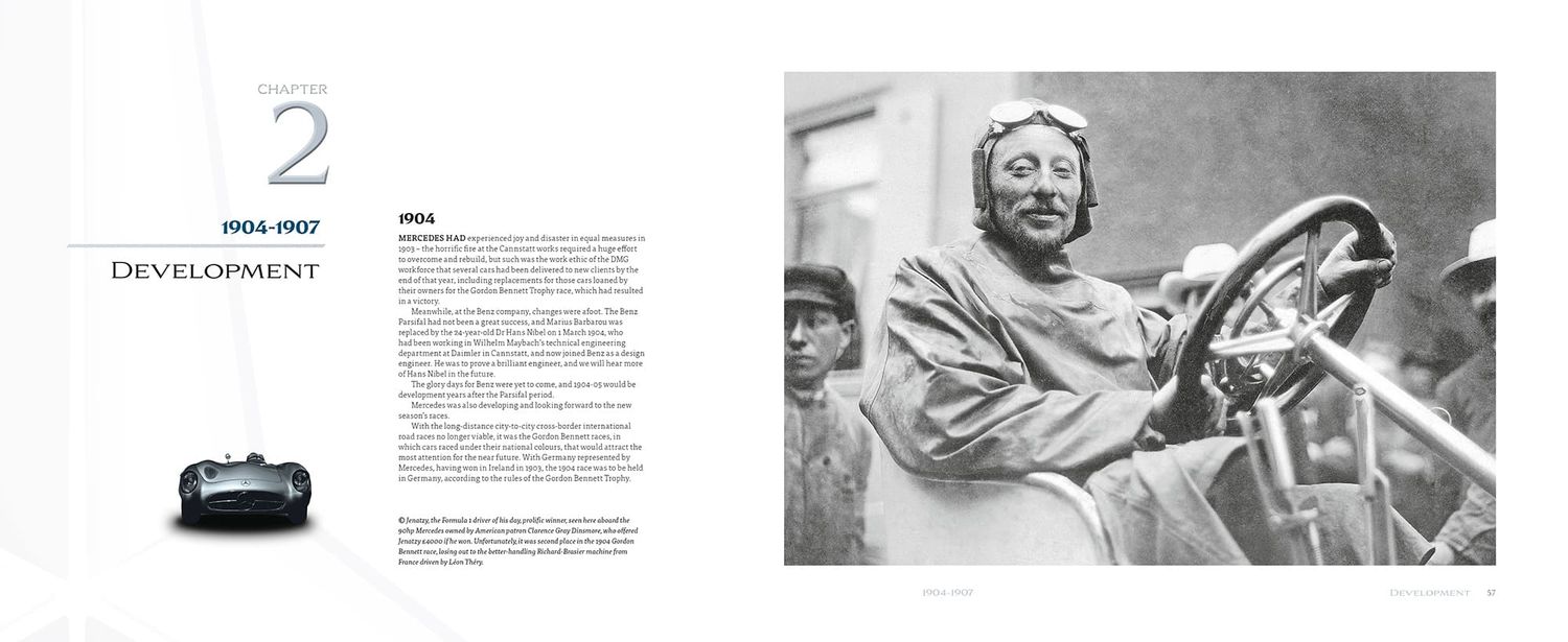 Libri automobilismo sulla storia delle corse Mercedes-Benz e del reparto corse Rennabteilung con immagini d’epoca