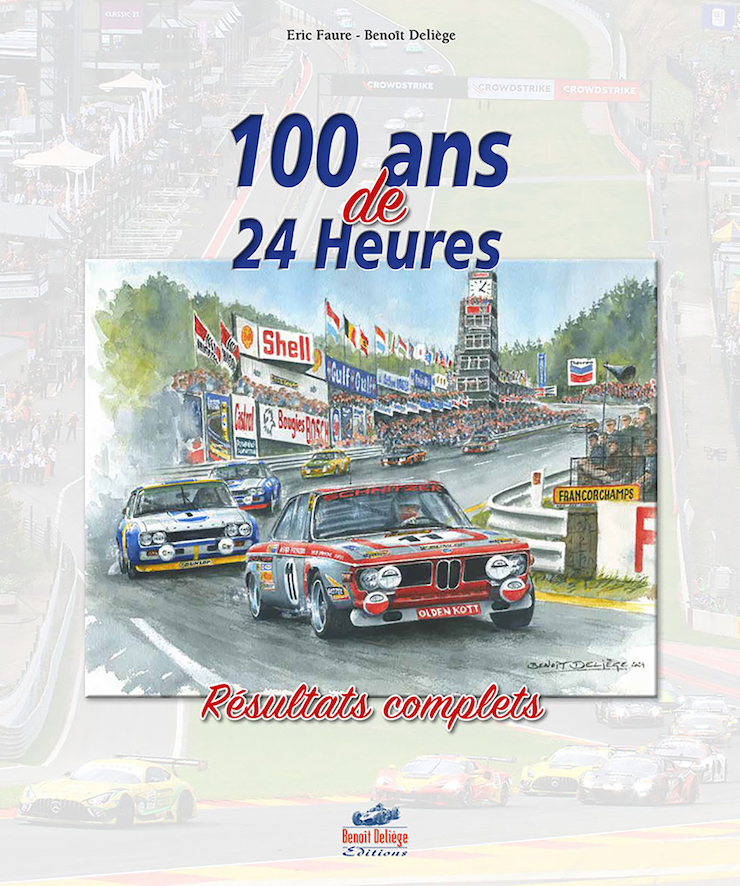 Libri automobilismo sui risultati e curiosità della 24 Ore di Spa-Francorchamps dal 1924 al 2024
