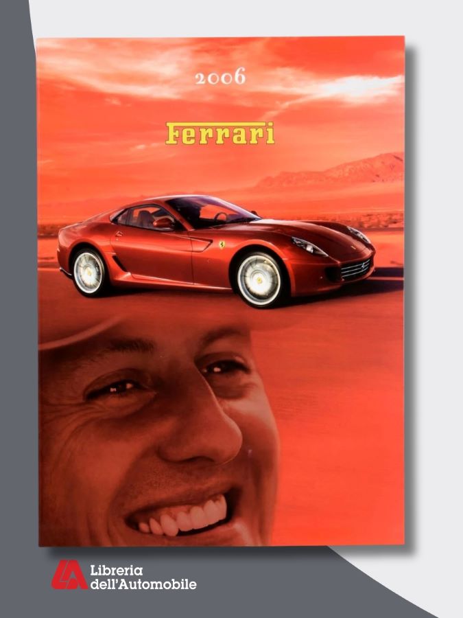 F1 yearbook Ferrari 2006 con resoconti della stagione di Formula 1 e approfondimenti su modelli e innovazioni del marchio