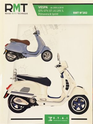 motorbook of RMT N.202 Vespa GTS/GTV/GT/LX/LXV/S