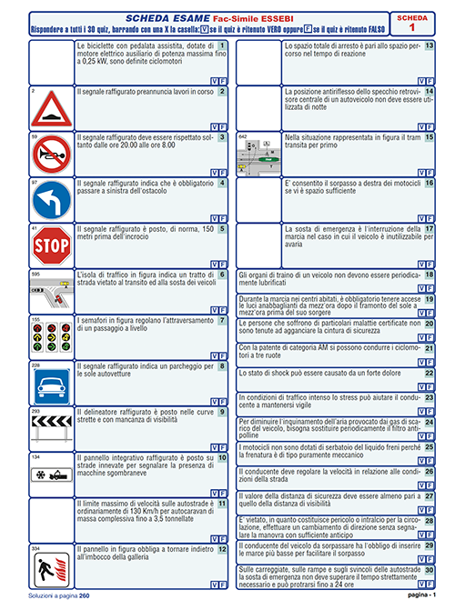 libri per la patente A1 A2 A B1 B BE da Libreria dell'automobile