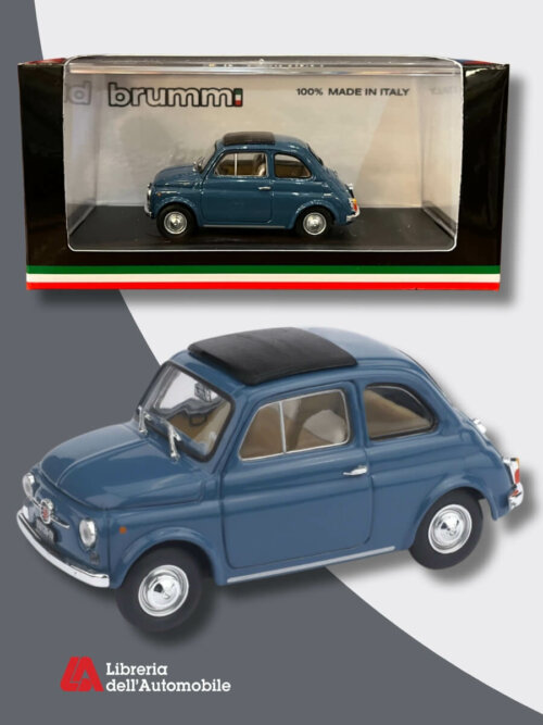 Fiat 500F 1965-72 Chiusa Blu Medio 1:43 Model R455-08